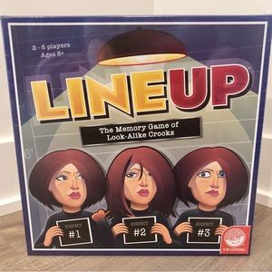 Mindware Line Up The Memory Game of Look-Alike Crooks New and Sealed